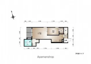 REGALEST 江波東【302号室号室】の間取り