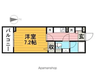 パークアクシス住吉【7階】の間取り