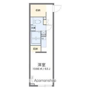レオパレス先作イースト【205号室】の間取り