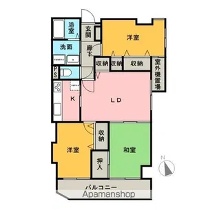 ライオンズマンション和歌山船戸【604号室】の間取り