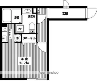 ブランシェ大宮【304号室号室】の間取り