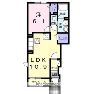 ブルー ノトス【1階】の間取り