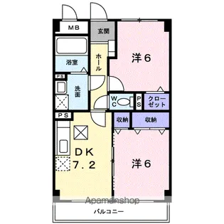 ボナールフェンテ【304号室】の間取り