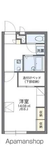 レオパレスサンライズ【202号室】の間取り
