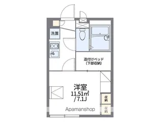 レオパレス浜名 森【2階】の間取り