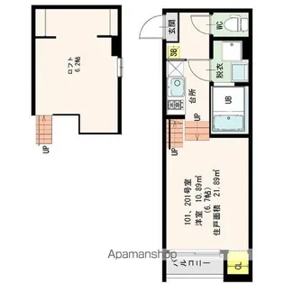 FORTUNA東千葉【2階】の間取り