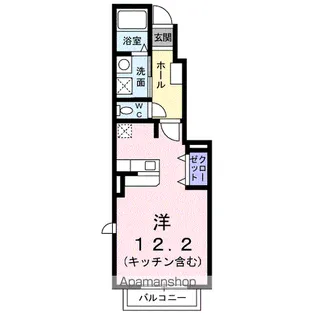 リバロックC【1階】の間取り