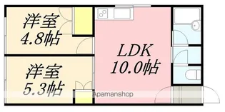 五稜郭パークハイツ(ゴリョウカクパークハイツ)【104号室】の間取り