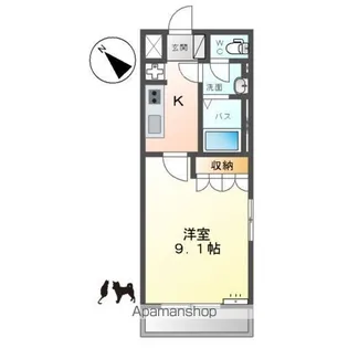 サイド7【201号室】の間取り