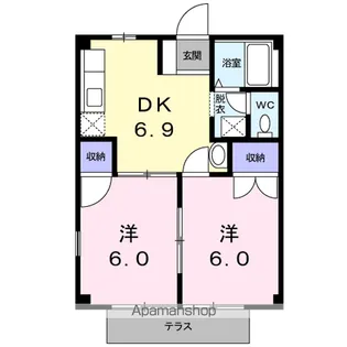 スカイアイランド【1階】の間取り