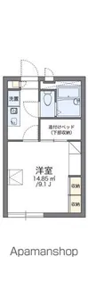 レオパレスやまびこ【105号室】の間取り