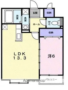 リッシュ リヴィエール【402号室】の間取り