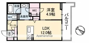 アズール牛田本町【2階】の間取り