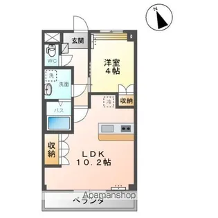 サンフィット フジマンA棟【2階】の間取り