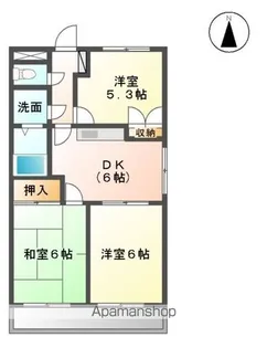 ヴィンテージ桜【3階】の間取り