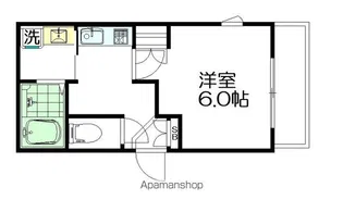 メープルメゾンII【102号室】の間取り