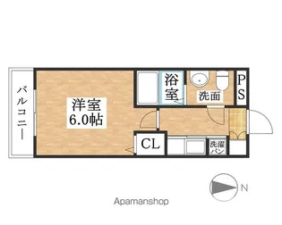 エクセルガーデンB棟【2階】の間取り