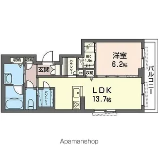 アゼリア北戸田【202号室】の間取り
