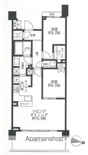 マジェスティハウス新宿御苑パークナード【221号室号室】の間取り
