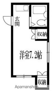 ヴィラ新町【1号室】の間取り