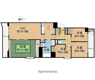 ダイアシティ2000茂庭A2RIDGE【810号室】の間取り