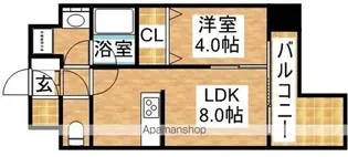 アーバネックス新大阪【9階】の間取り