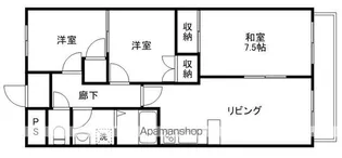 グランドマンション コスモパレス【402号室】の間取り