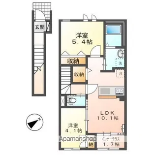 サン・ライト【2階】の間取り