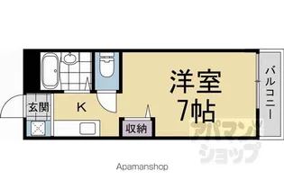 コージーハイツ【101号室】の間取り
