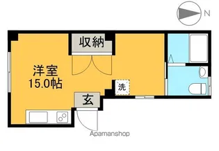 トライアングル筆山【1階】の間取り