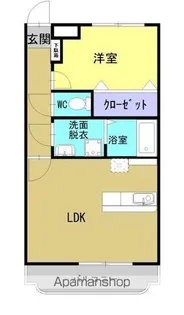 NAGI西【102号室】の間取り