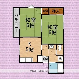 グリーンハウス尾﨑【C202号室】の間取り