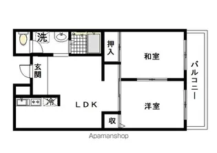 ファミーユ池田【203号室】の間取り