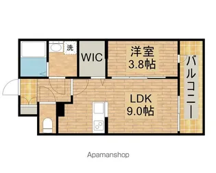 サザンクレスト高師浜【309号室】の間取り