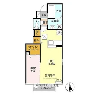 セピアコート【1階】の間取り