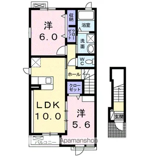 グリュック【2階】の間取り
