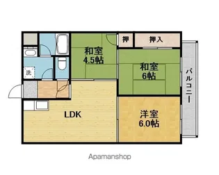 豊中ガーデンズ【1階】の間取り