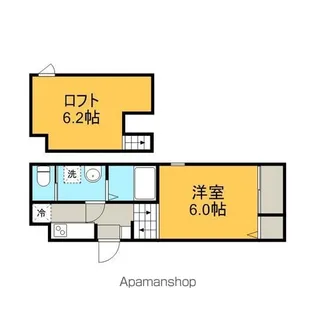 1Kの間取り画像