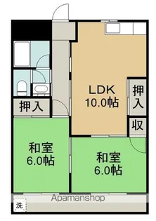 ホワイトハウス今伊勢【2階】の間取り