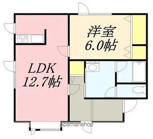 アイバリー西桔梗【101号室】の間取り