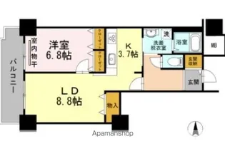 品川シーサイドビュータワー Ⅰ【3階】の間取り