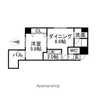 アイビーパレス52【9階】の間取り