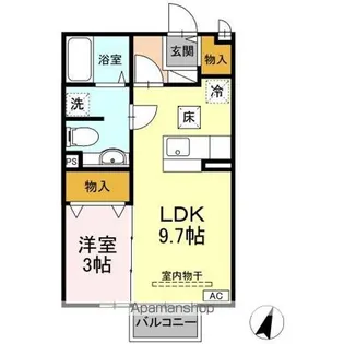 セジュール サンパティー【1階】の間取り