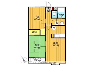 ウエスタンシティ7号棟【2階】の間取り