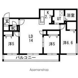 ステラ ポラーレ【4階】の間取り