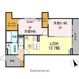 D’S LIEN (ディーズリアン) A【1階】の間取り