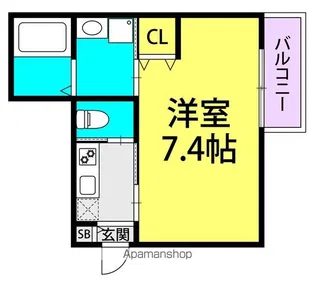 キャッスルコート塚口本町グレイス【2階】の間取り