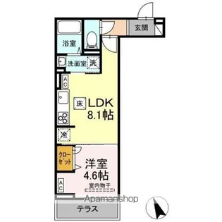ASSETーCOURT立川富士見町B【1階】の間取り