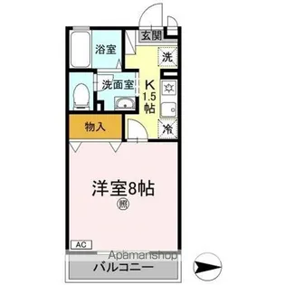 ベルシャトル B棟【2階】の間取り