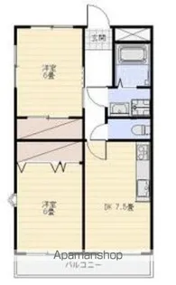 プレステージプチメゾン【2階】の間取り